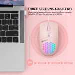 فأرة سلكية مجوفة RGB بمنفذ Type-C، MKESPN SXS-838