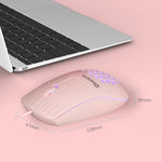 فأرة سلكية مجوفة RGB بمنفذ Type-C، MKESPN SXS-838