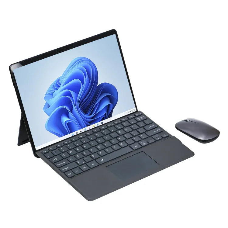 غطاء جلد للوحة مفاتيح بلوتوث بإضاءة خلفية ملونة مع فتحة قلم لجهاز Microsoft Surface Pro 8 اللوحي، لجهاز Microsoft Surface Pro 8