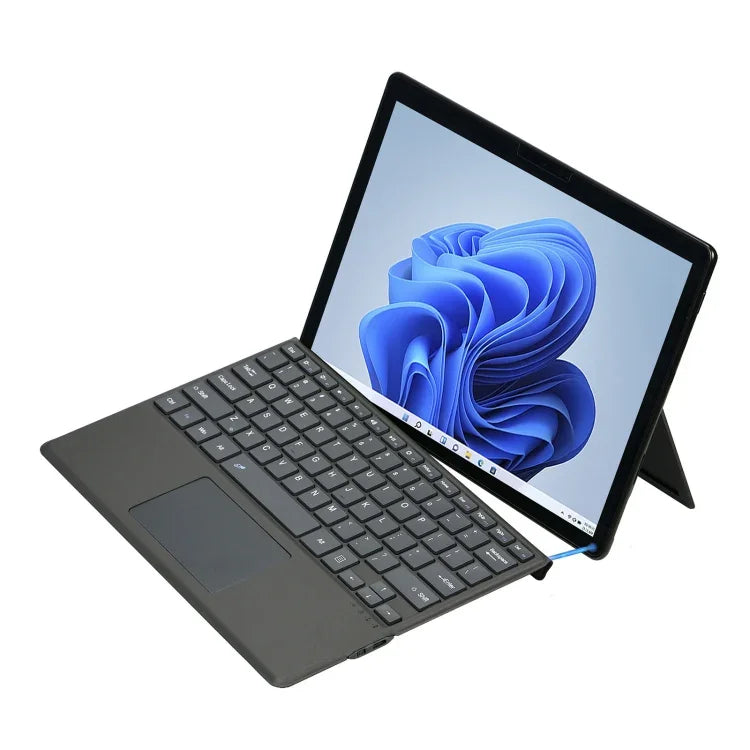 غطاء جلد بلوحة مفاتيح بلوتوث لجهاز Microsoft Surface Pro 8 / Pro X مع فتحة للقلم، لجهاز Microsoft Surface Pro 8 / Pro X
