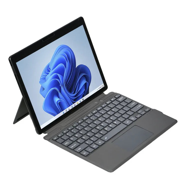 غطاء جلد بلوحة مفاتيح بلوتوث لجهاز Microsoft Surface Pro 8 / Pro X مع فتحة للقلم، لجهاز Microsoft Surface Pro 8 / Pro X