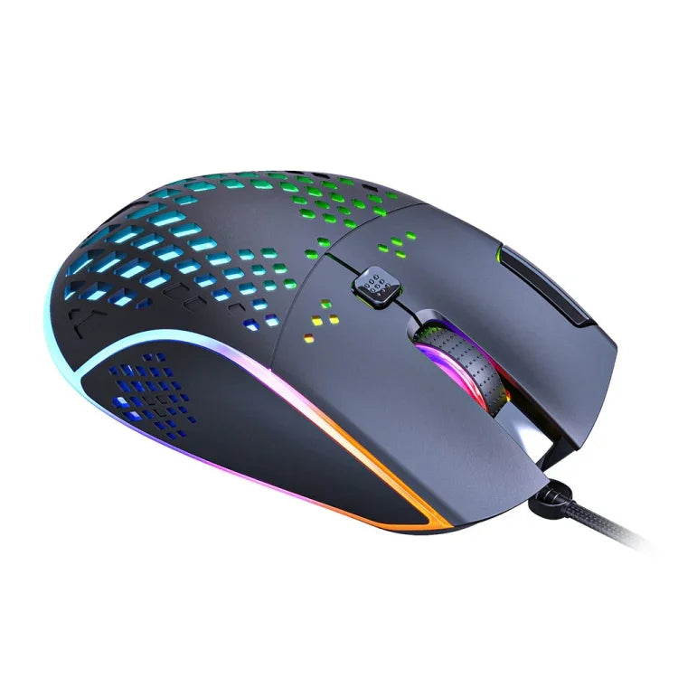 فأرة ألعاب iMICE T97 بإضاءة LED RGB، 7 أزرار، سلك USB، دقة 7200 DPI