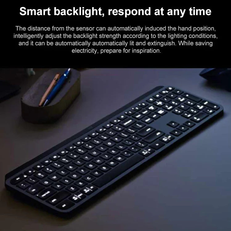 لوحة مفاتيح لوجيتك MX Keys لاسلكية بلوتوث صامتة