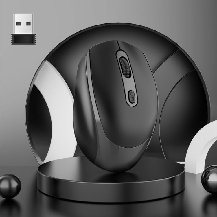 HXSJ M107 فأرة لاسلكية قابلة لإعادة الشحن بوضعين 2.4GHz + بلوتوث 5.1 بعدد 4 أزرار ودقة 1600 DPI، نسخة البطارية