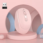 HXSJ M107 فأرة لاسلكية قابلة لإعادة الشحن بوضعين 2.4GHz + بلوتوث 5.1 بعدد 4 أزرار ودقة 1600 DPI، نسخة البطارية