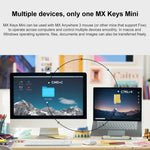لوحة مفاتيح ذكية مضيئة رفيعة للغاية لوجيتك MX Keys Mini لاسلكية بلوتوث