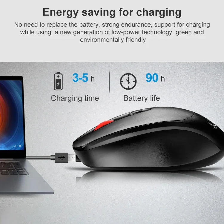 فأرة صغيرة قابلة للشحن لاسلكية 2.4G من ZGB 361 بدقة 1600 DPI