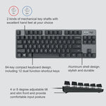 لوحة مفاتيح ميكانيكية صغيرة سلكية Logitech K835، مفتاح أخضر، مفتاح أخضر