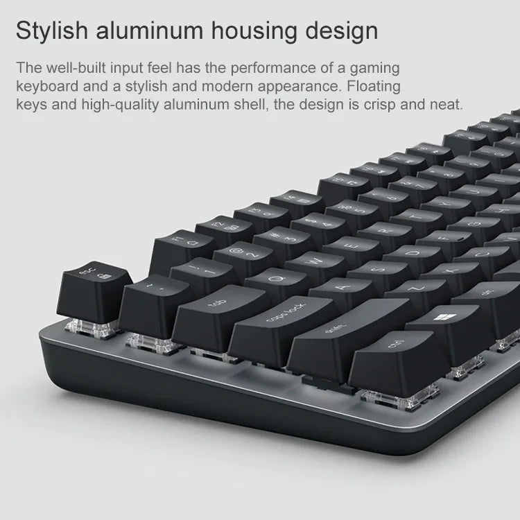لوحة مفاتيح ميكانيكية صغيرة سلكية Logitech K835، مفتاح أخضر، مفتاح أخضر