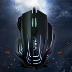 فأرة ألعاب سلكية USB ضوئية تنافسية بأضواء ملونة 7D من سلسلة Aula Ghost Shark II، دقة قصوى 4000 DPI، Ghost Shark II(B)