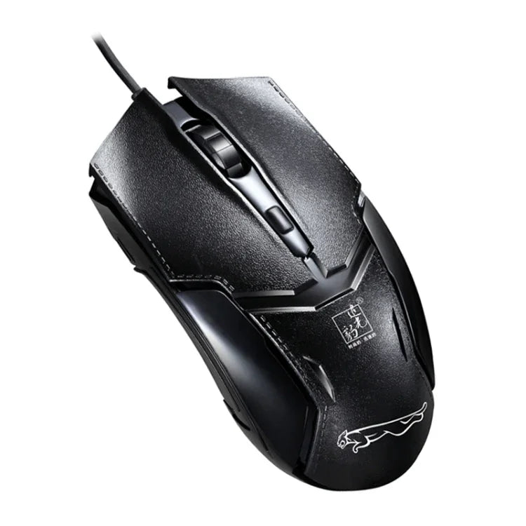 فأرة ألعاب بصرية سلكية USB Chasing Leopard 179 بدقة 1600 DPI مع إضاءة قابلة للتعديل بثلاث سرعات، الطول: 1.3 م، 179