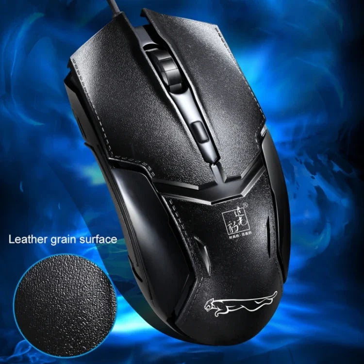 فأرة ألعاب بصرية سلكية USB Chasing Leopard 179 بدقة 1600 DPI مع إضاءة قابلة للتعديل بثلاث سرعات، الطول: 1.3 م، 179