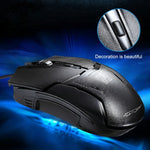 فأرة ألعاب بصرية سلكية USB Chasing Leopard 179 بدقة 1600 DPI مع إضاءة قابلة للتعديل بثلاث سرعات، الطول: 1.3 م، 179