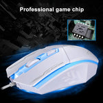 فأرة ألعاب بصرية سلكية USB Chasing Leopard 199 بدقة 1600 DPI مع إضاءة خلفية LED قابلة للتعديل بثلاث سرعات، الطول: 1.3 م، 199 أسود، 199