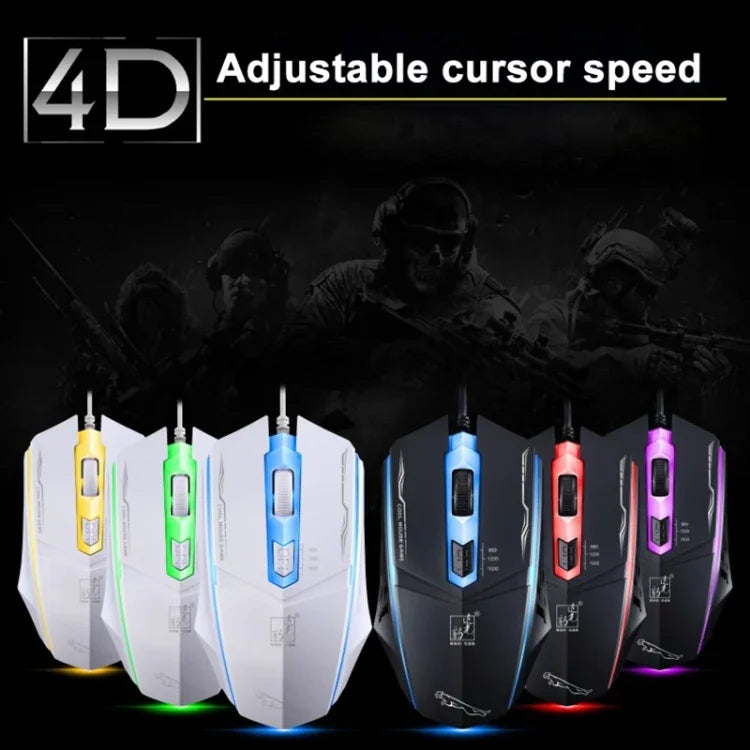 فأرة ألعاب بصرية سلكية USB Chasing Leopard 199 بدقة 1600 DPI مع إضاءة خلفية LED قابلة للتعديل بثلاث سرعات، الطول: 1.3 م، 199 أسود، 199