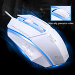 فأرة ألعاب بصرية سلكية USB Chasing Leopard 199 بدقة 1600 DPI مع إضاءة خلفية LED قابلة للتعديل بثلاث سرعات، الطول: 1.3 م، 199 أسود، 199