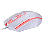 فأرة ألعاب بصرية سلكية USB Chasing Leopard 199 بدقة 1600 DPI مع إضاءة خلفية LED قابلة للتعديل بثلاث سرعات، الطول: 1.3 م، 199 أسود، 199