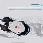 فأرة ألعاب بصرية سلكية USB صامتة Chasing Leopard K1 بدقة 1600 DPI مع إضاءة خلفية LED قابلة للتعديل بثلاث سرعات، الطول: 1.3 م