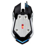فأرة ألعاب بصرية سلكية USB صامتة Chasing Leopard K1 بدقة 1600 DPI مع إضاءة خلفية LED قابلة للتعديل بثلاث سرعات، الطول: 1.3 م