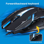 فأرة ألعاب بصرية سلكية USB Chasing Leopard V17 بدقة 2400 DPI مع نمط خطي قابل للتعديل بأربع سرعات وإضاءة LED تنفسية، الطول: 1.45 م، V17، V17 أسود نفاث