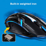 فأرة ألعاب بصرية سلكية USB Chasing Leopard V17 بدقة 2400 DPI مع نمط خطي قابل للتعديل بأربع سرعات وإضاءة LED تنفسية، الطول: 1.45 م، V17، V17 أسود نفاث