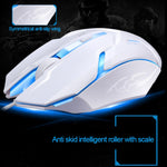 ZGB G20 1600 DPI Professional Wired Glowing Mechanical Feel Suspension Keyboard + Optical Mouse Kit for Laptop, PC