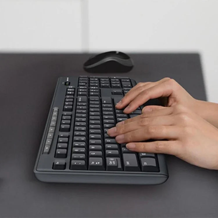مجموعة لوحة مفاتيح وماوس لاسلكية Logitech MK270 بتردد 2.4 جيجاهرتز