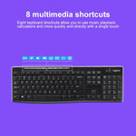مجموعة لوحة مفاتيح وماوس لاسلكية Logitech MK270 بتردد 2.4 جيجاهرتز