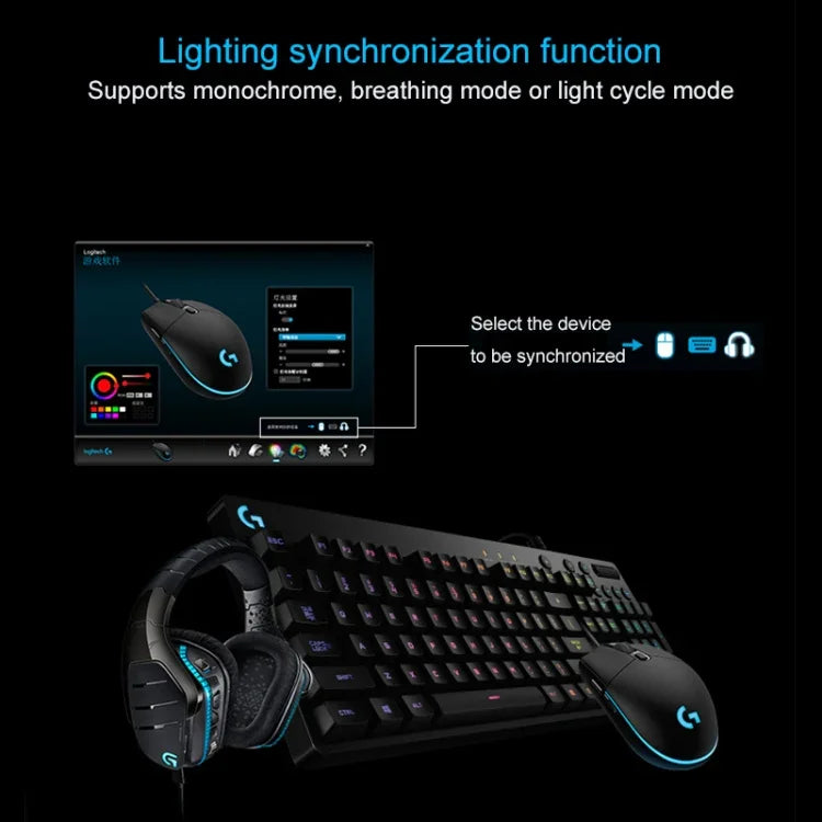 ماوس ألعاب بصري سلكي Logitech G102 مع 6 أزرار، إضاءة RGB، دقة 6000 DPI، قابل للتعديل بخمس سرعات، طول السلك: 2 متر، G102، G102 (أبيض)