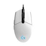 ماوس ألعاب بصري سلكي Logitech G102 مع 6 أزرار، إضاءة RGB، دقة 6000 DPI، قابل للتعديل بخمس سرعات، طول السلك: 2 متر، G102، G102 (أبيض)