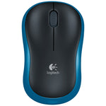 ماوس بصري لاسلكي Logitech M185 بتردد 2.4 جيجاهرتز مع 3 أزرار ودقة 1000 DPI، مدى لاسلكي: 10 متر