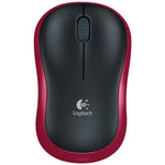 ماوس بصري لاسلكي Logitech M185 بتردد 2.4 جيجاهرتز مع 3 أزرار ودقة 1000 DPI، مدى لاسلكي: 10 متر