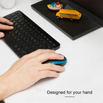 ماوس لاسلكي Logitech M186 موفر للطاقة للاستخدام المكتبي مع USB للابتوب والكمبيوتر المكتبي، عالمي