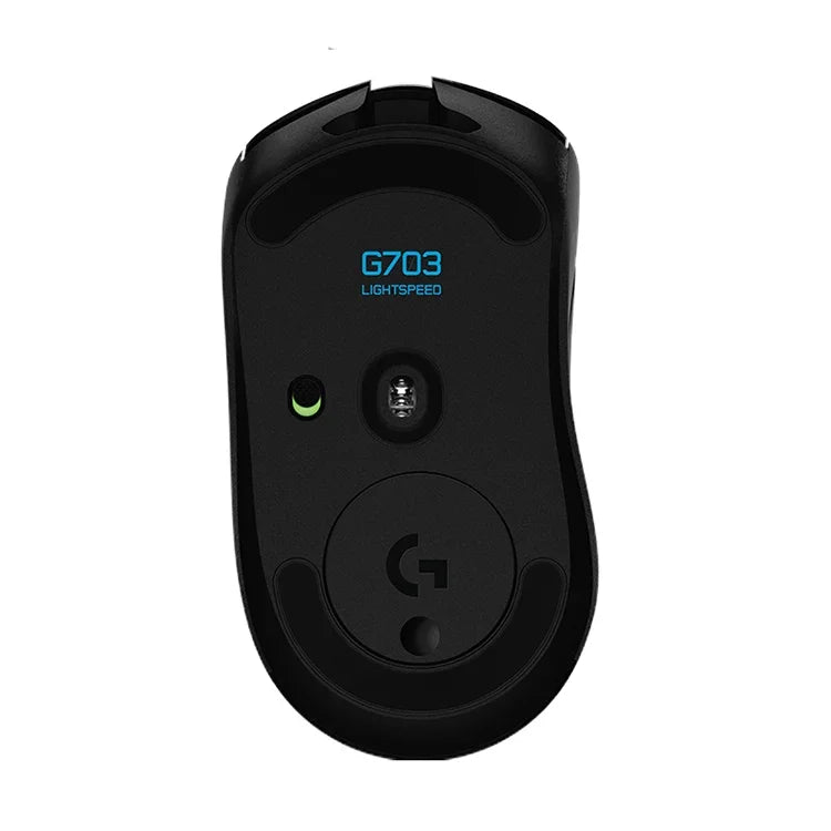 ماوس ألعاب بصري لاسلكي من لوجيتك G703 LIGHTSPEED بدقة 16000 DPI مع 6 أزرار قابلة للبرمجة ومستشعر HERO 16K وإضاءة خلفية RGB