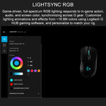 ماوس ألعاب بصري لاسلكي من لوجيتك G703 LIGHTSPEED بدقة 16000 DPI مع 6 أزرار قابلة للبرمجة ومستشعر HERO 16K وإضاءة خلفية RGB