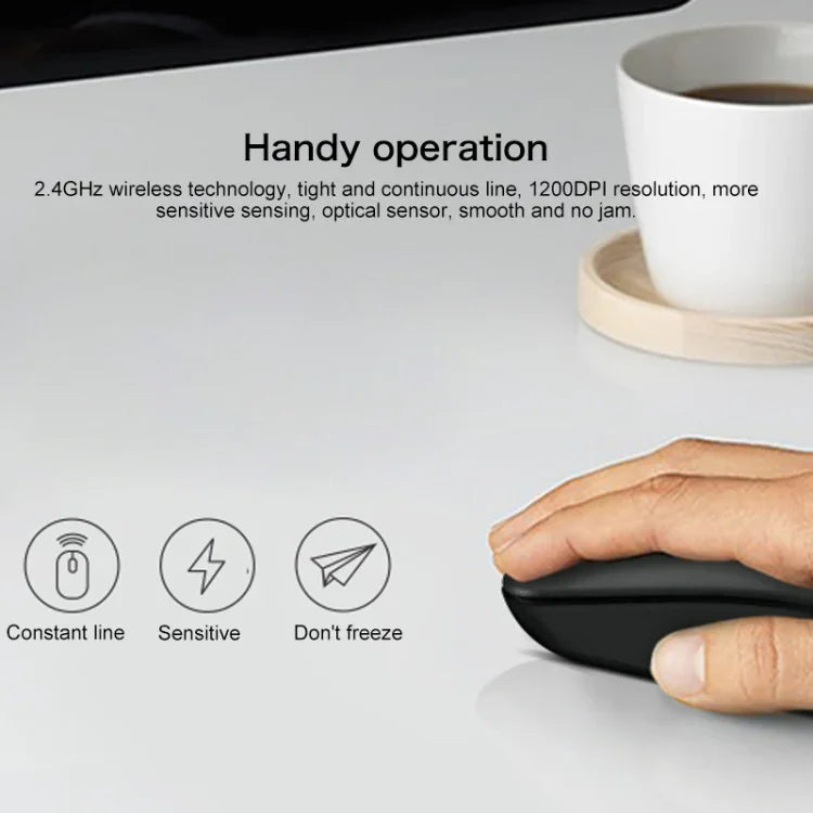 ماوس لاسلكي بسيط كلاسيكي من لينوفو thinkplus، WL100