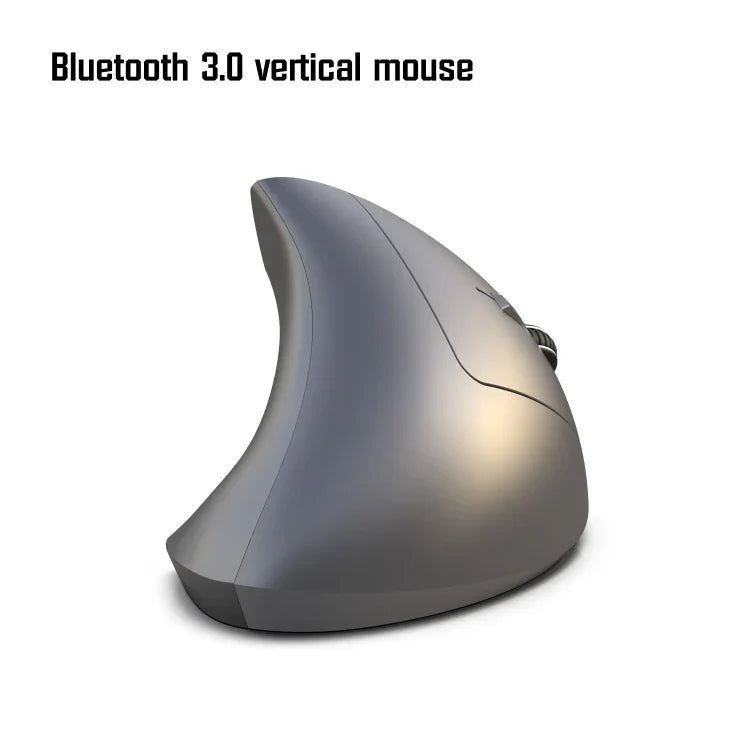 فأرة رأسية بصرية لاسلكية HXSJ T29 بلوتوث 3.0 بستة أزرار، دقة 2400 DPI، تصميم مريح قابل للتعديل، اللون رمادي