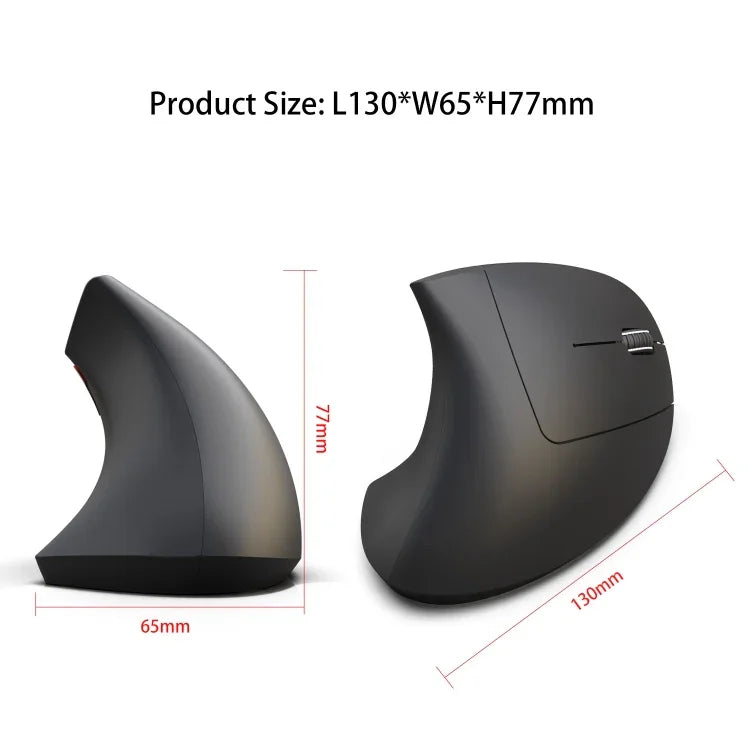 فأرة رأسية بصرية لاسلكية HXSJ T29 بلوتوث 3.0 بستة أزرار، دقة 2400 DPI، تصميم مريح قابل للتعديل، اللون رمادي