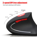 فأرة رأسية بصرية لاسلكية HXSJ T29 بلوتوث 3.0 بستة أزرار، دقة 2400 DPI، تصميم مريح قابل للتعديل، اللون رمادي