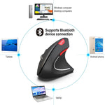 فأرة رأسية بصرية لاسلكية HXSJ T29 بلوتوث 3.0 بستة أزرار، دقة 2400 DPI، تصميم مريح قابل للتعديل، اللون رمادي