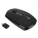 ماوس بصري لاسلكي قابل للتعديل بثلاث سرعات بدقة 1600 DPI مع 4 أزرار من MCSaite MC-369AG USB-C / Type-C