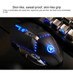 مجموعة لوحة مفاتيح ميكانيكية بإضاءة خلفية RGB مع ماوس بصري صامت من YINDIAO K002، إضاءة خلفية RGB / صامت / أسود، إضاءة خلفية RGB / أبيض