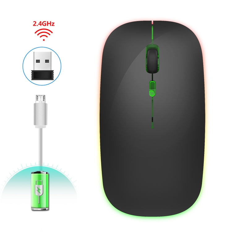 ماوس لاسلكي صامت ملون 4 أزرار 2.4G من HXSJ M40