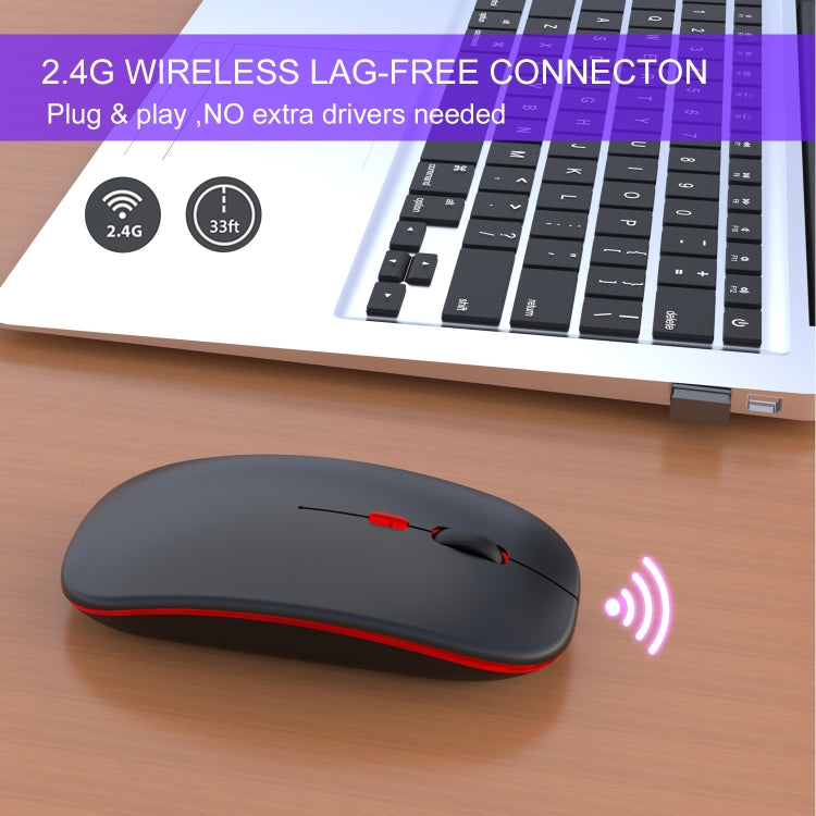 ماوس لاسلكي صامت ملون 4 أزرار 2.4G من HXSJ M40