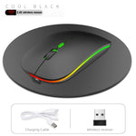 ماوس لاسلكي صامت ملون 4 أزرار 2.4G من HXSJ M40