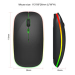 ماوس لاسلكي صامت ملون 4 أزرار 2.4G من HXSJ M40