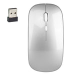 ماوس بصري لاسلكي صامت قابل للتعديل بثلاث سرعات بدقة 1600 DPI 2.4GHz من HXSJ M80، ذهبي، ذهبي وردي، فضي، أبيض، أسود، رمادي