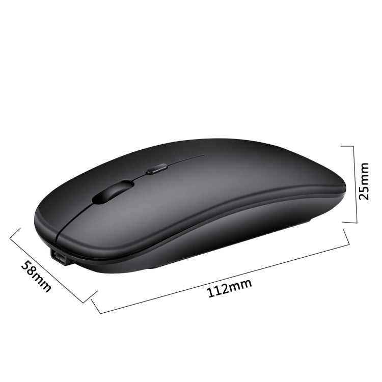 ماوس بصري لاسلكي صامت قابل للتعديل بثلاث سرعات بدقة 1600 DPI 2.4GHz من HXSJ M80، ذهبي، ذهبي وردي، فضي، أبيض، أسود، رمادي