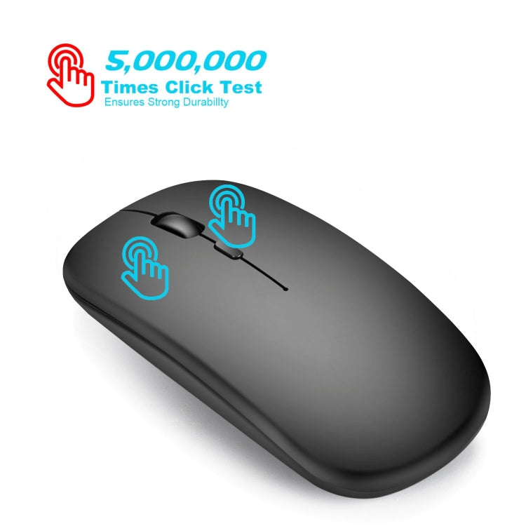 ماوس بصري لاسلكي صامت قابل للتعديل بثلاث سرعات بدقة 1600 DPI 2.4GHz من HXSJ M80، ذهبي، ذهبي وردي، فضي، أبيض، أسود، رمادي