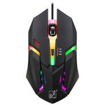 فأرة ألعاب بصرية سلكية USB من Chasing Leopard K2 بإضاءة LED ودقة 1600 DPI وقابلة للتعديل بثلاث سرعات، الطول: 1.3 م، K2